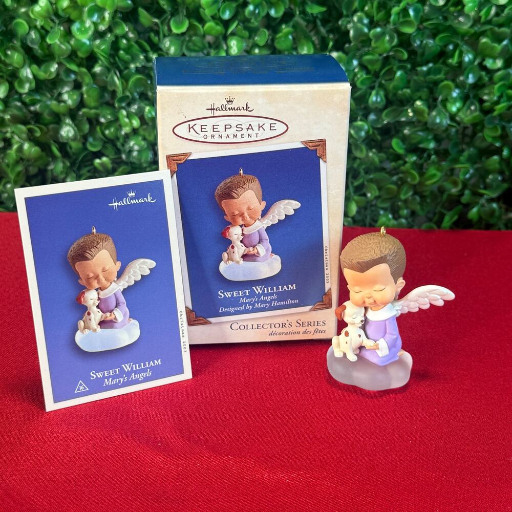 Hallmark 2003 Mary's Angels Sweet William Christmas Ornament - 16th in Series